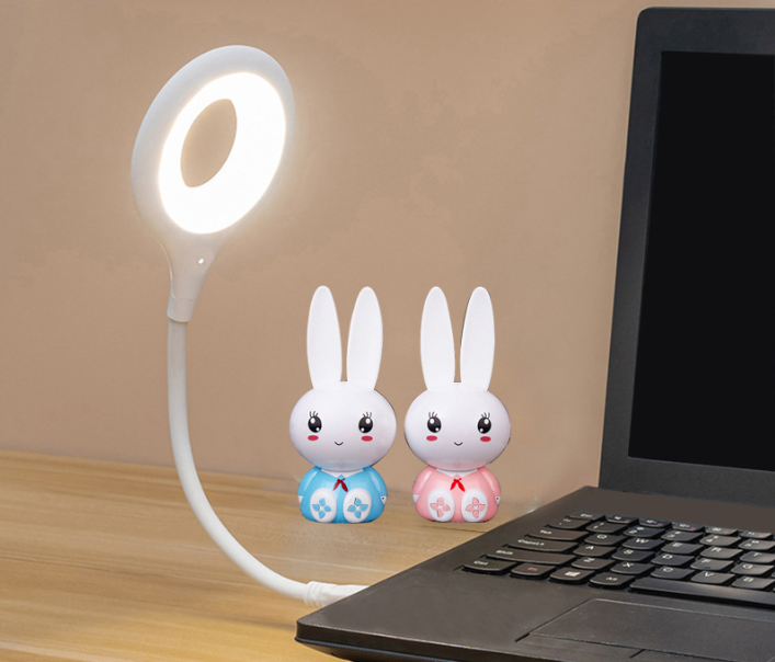 USB smart voice light led mini portable reading lamp Bedroom voice-activated night light