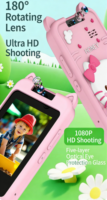 High-Definition Children's 180° Flip Camera – Touch Early Education Camera